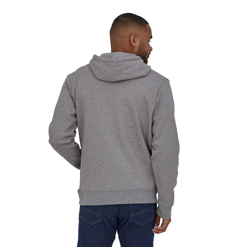 Patagonia Men's P-6 Logo Uprisal Hoody gravel heather model back