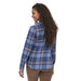 Patagonia Women's Long-Sleeved Organic Cotton Midweight Fjord Flannel Shirt CMKC model back