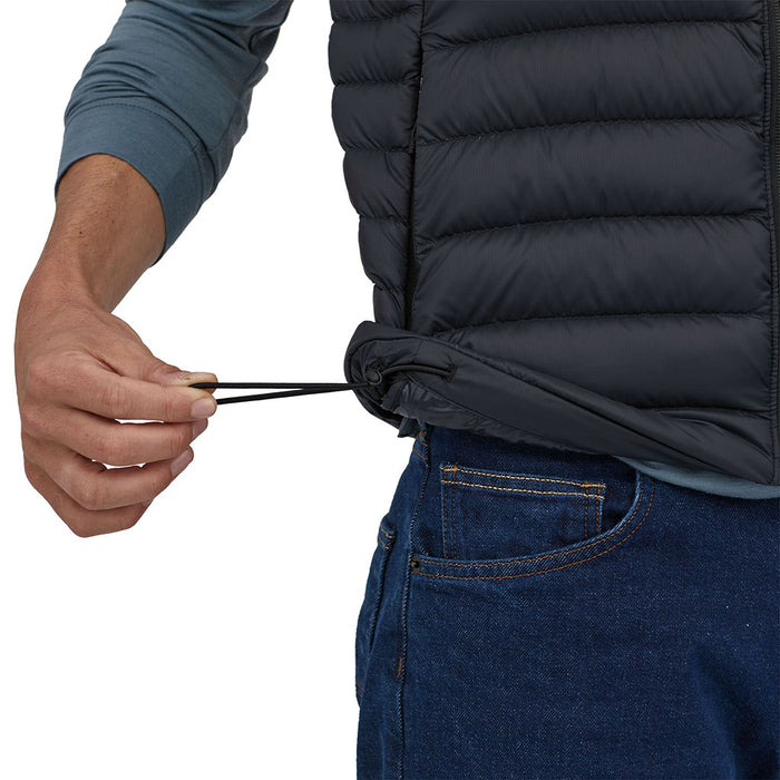 Patagonia Men's Down Sweater Vest black drawcord