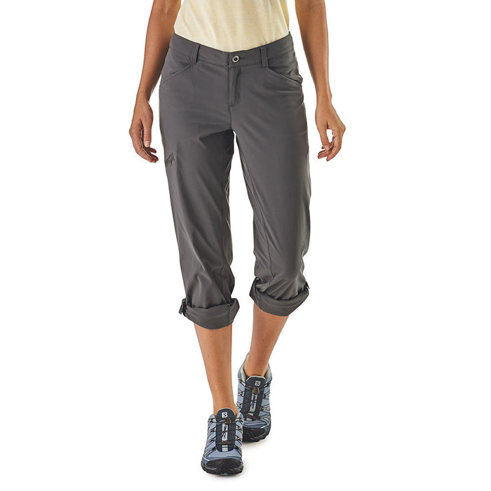 Patagonia Women's Quandary Pants FGE Model - Front Rolled