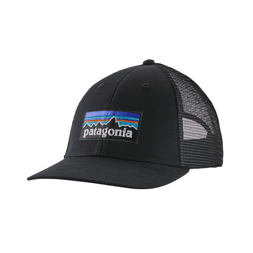 Patagonia P-6 Logo LoPro Trucker Hat black hero