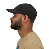 Patagonia P-6 Label Trad Cap black model side