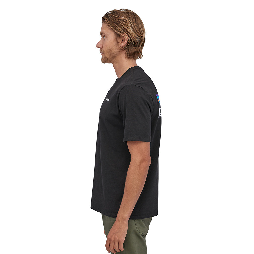 Patagonia Men's P-6 Logo Responsibili-Tee - Black Model 3