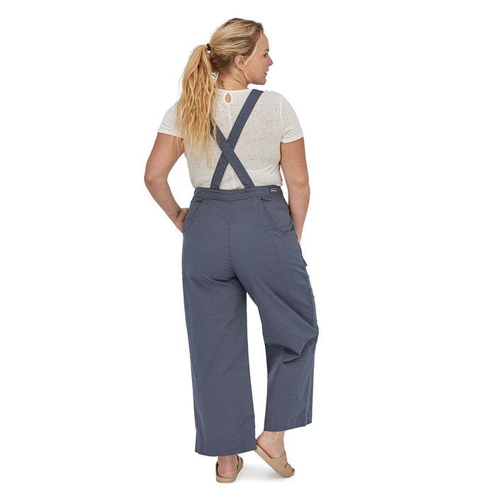 Patagonia Women's Stand Up Cropped Overalls SMDB model 2 back