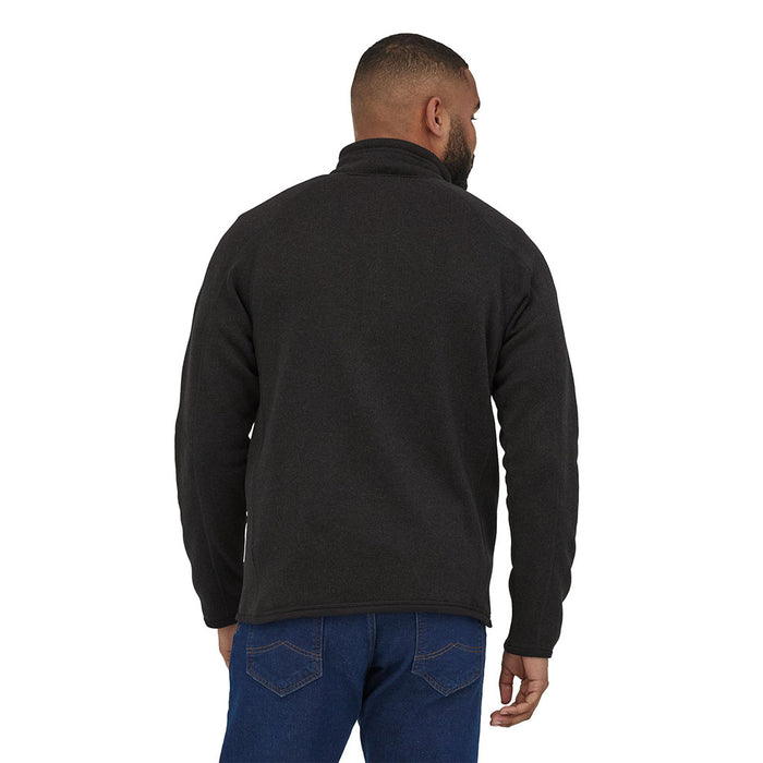 Patagonia Men's Better Sweater 1/4 Zip black model back