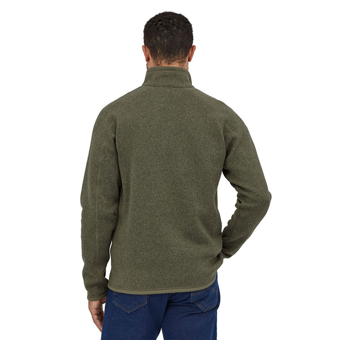 Patagonia Men's Better Sweater 1/4 Zip industrial green model back