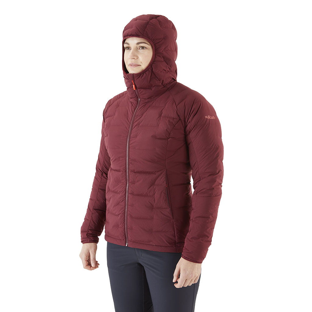 Rab Women's Cubit Stretch Down Hoody deep heather detail 6