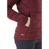 Rab Women's Cubit Stretch Down Hoody deep heather detail 2