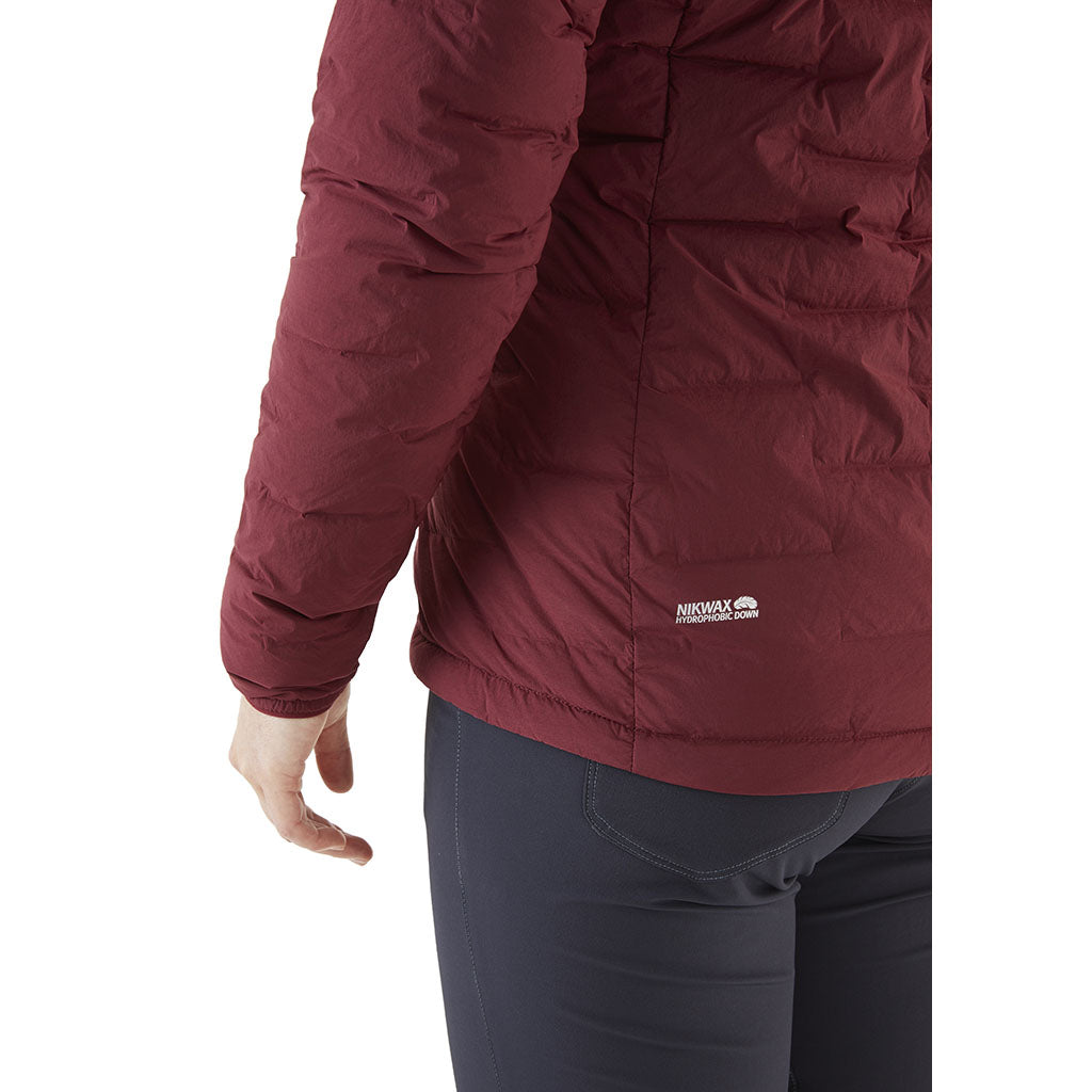 Rab Women's Cubit Stretch Down Hoody deep heather detail 3