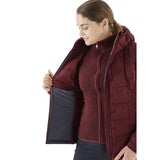 Rab Women's Cubit Stretch Down Hoody deep heather detail 4