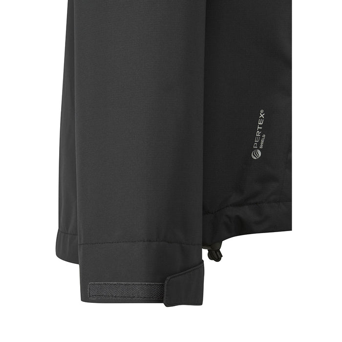 Rab Women's Downpour Eco Waterproof Jacket black detail 2