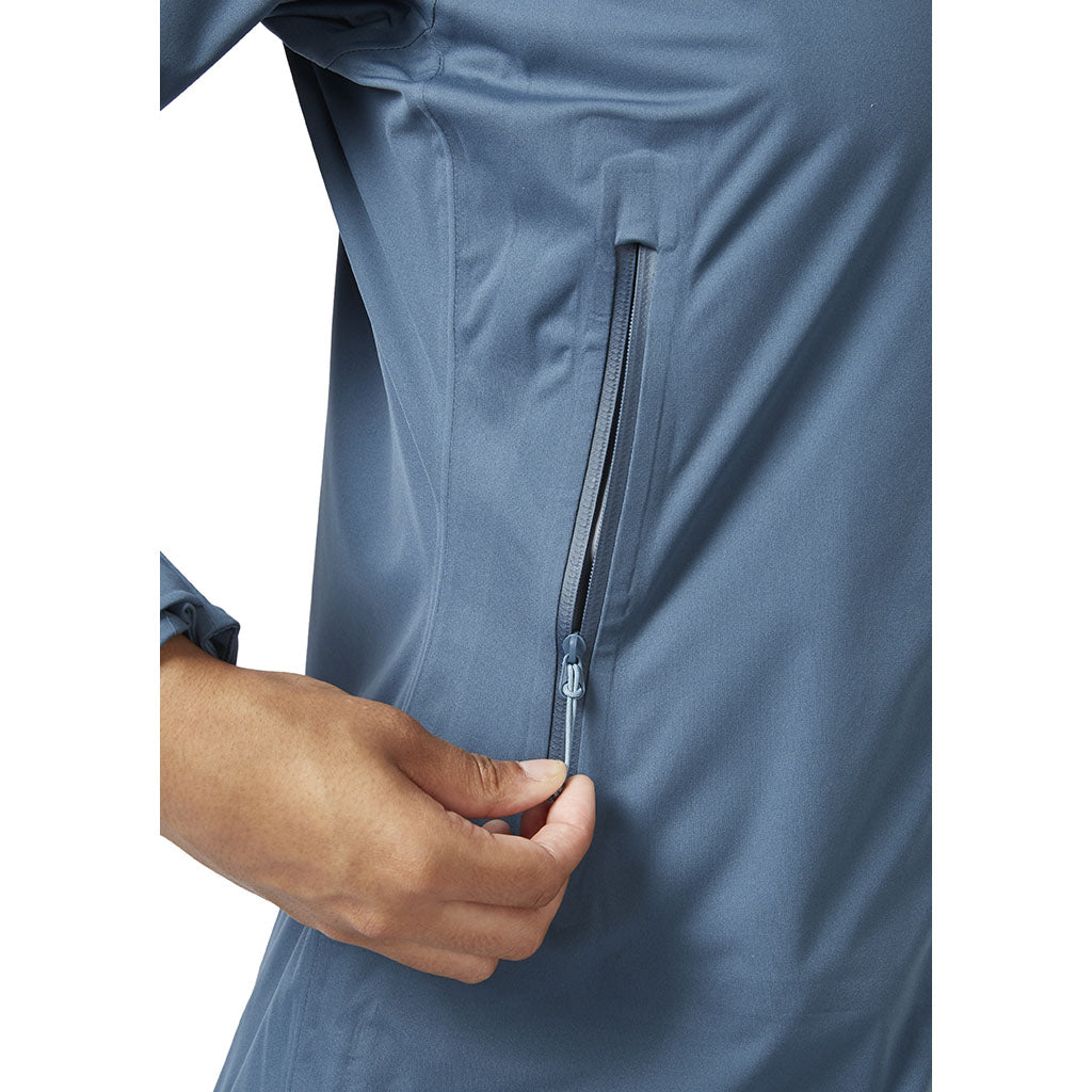Rab Women's Kinetic 2.0 Waterproof Jacket orion blue detail 4