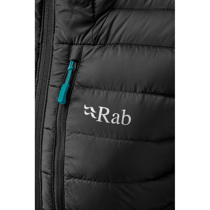 Rab Women's Microlight Alpine Jacket black chest zip