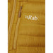 Rab Women's Microlight Alpine Jacket dark butternut logo