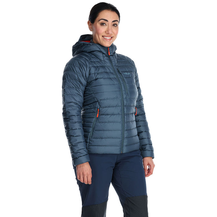 Rab Women's Microlight Alpine Jacket orion blue model front