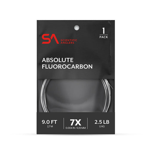 Scientific Anglers Absolute Fluorocarbon 9' Tapered Leader - Single Pack