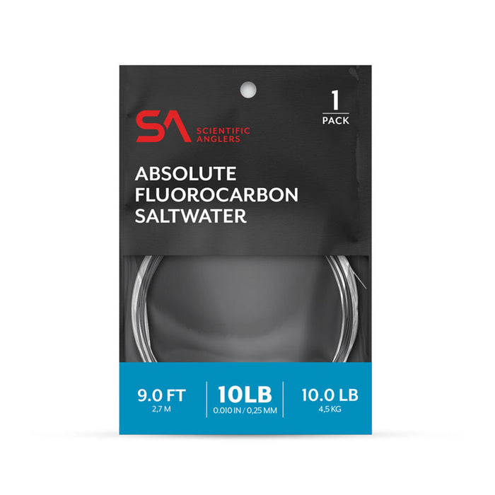 Scientific Anglers Absolute Fluorocarbon Saltwater 9' Tapered Leader - Single Pack