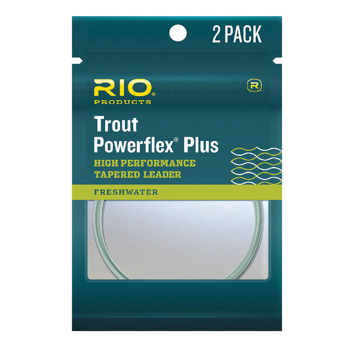 Rio Trout Powerflex Plus Tapered Leader 12ft 2 Pack