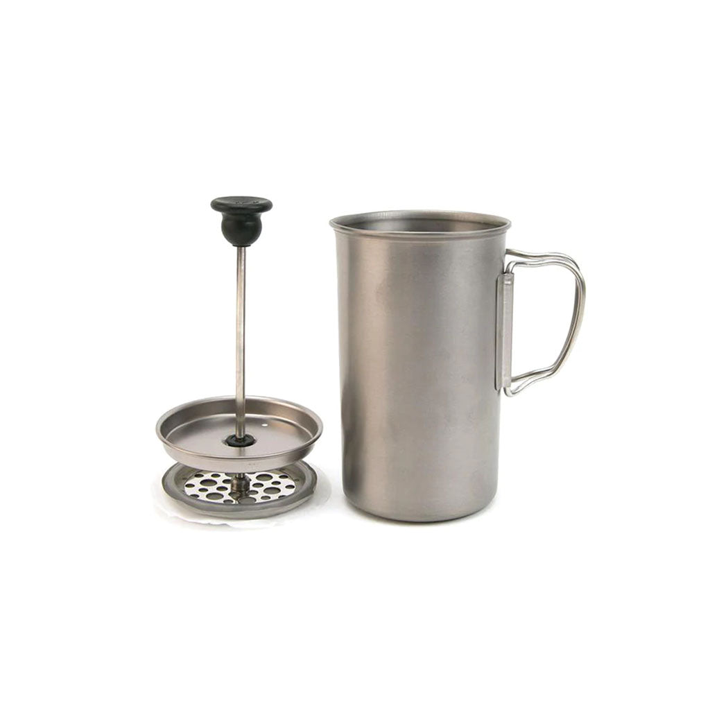 Snow Peak Titanium French Press seperate