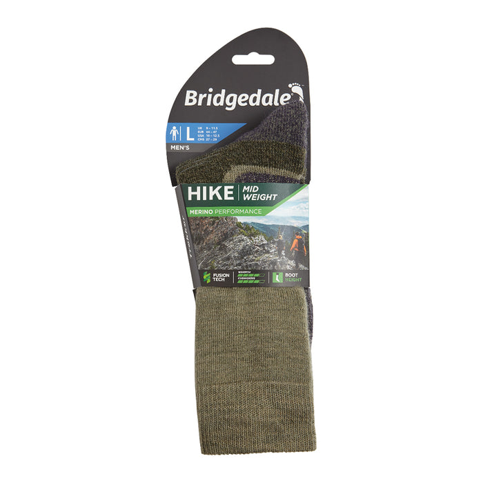 Bridgedale Men's Hike Midweight Merino Performance Socks