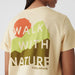 Fjallraven Women's Nature T-Shirt chalk white print