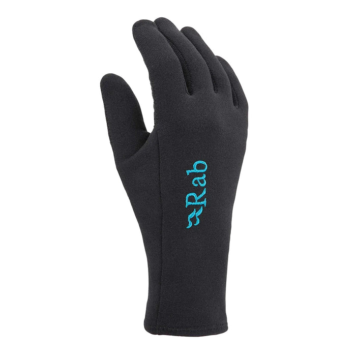 Rab Women's Power Stretch Contact Grip Glove black detail 1