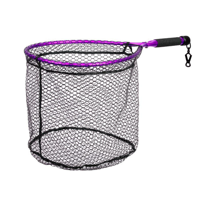 McLean Angling Short Handle Weigh Net purple