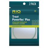 Rio Trout Powerflex Plus Tapered Leader 9ft 2 Pack