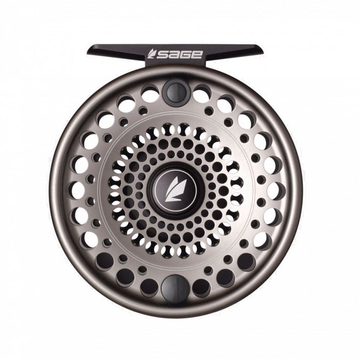 Sage Trout Fly Reel - stealth/silver detail  1