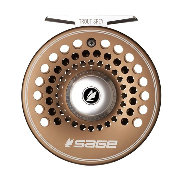 Sage Trout Spey Fly Reel - bronze detail 2