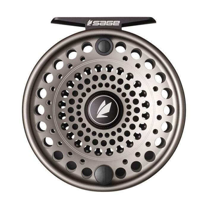 Sage Trout Spey Fly Reel - stealth/silver detail 1