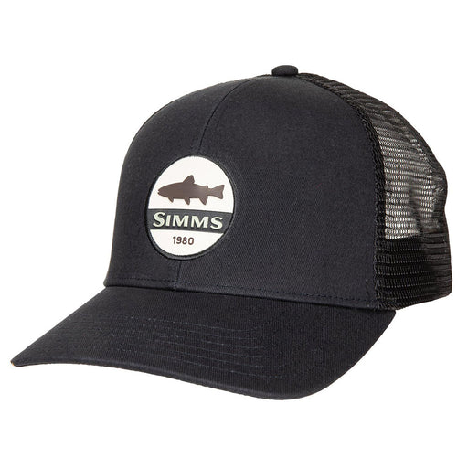 Simms Trout Patch Trucker Hat - black