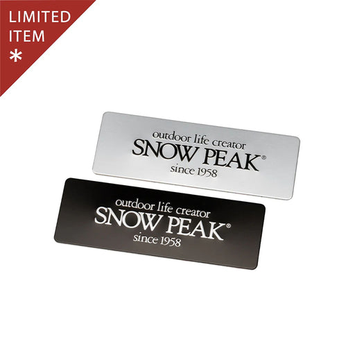 Snow Peak Metal Logo Sticker Set LETTER hero