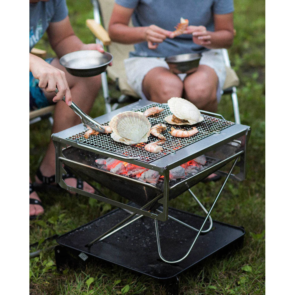 Snow Peak Pack & Carry Fireplace Starter Kit cooking