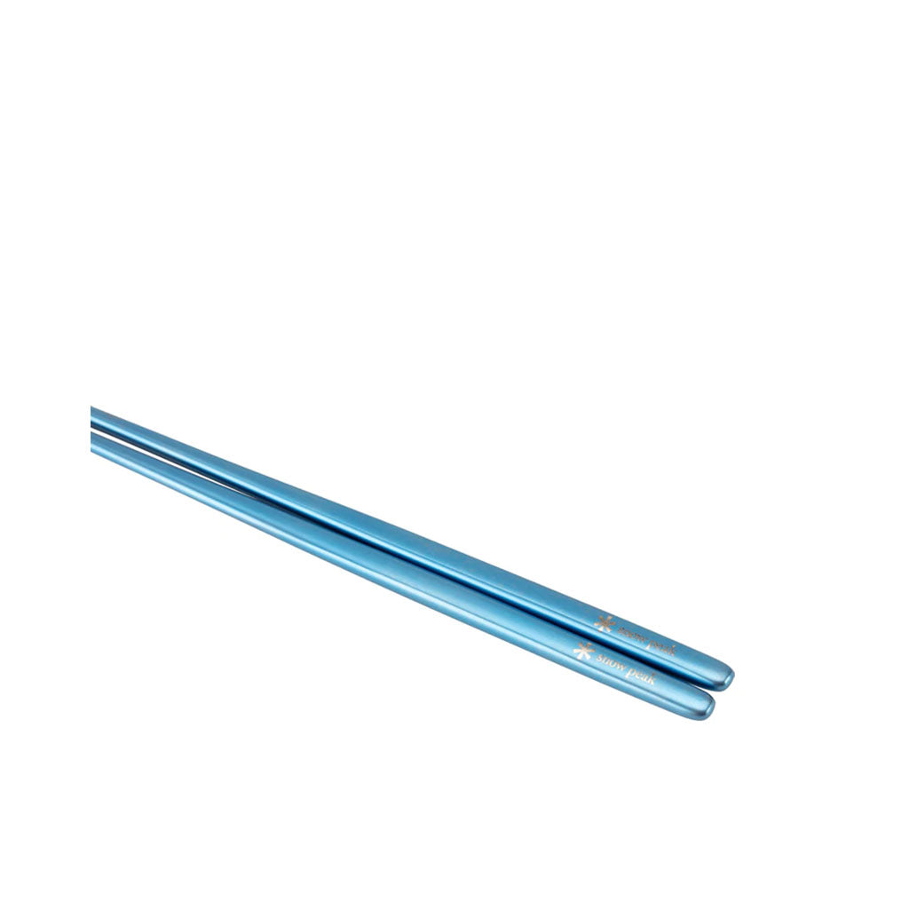 Snow Peak Titanium Chopsticks blue - detail 1