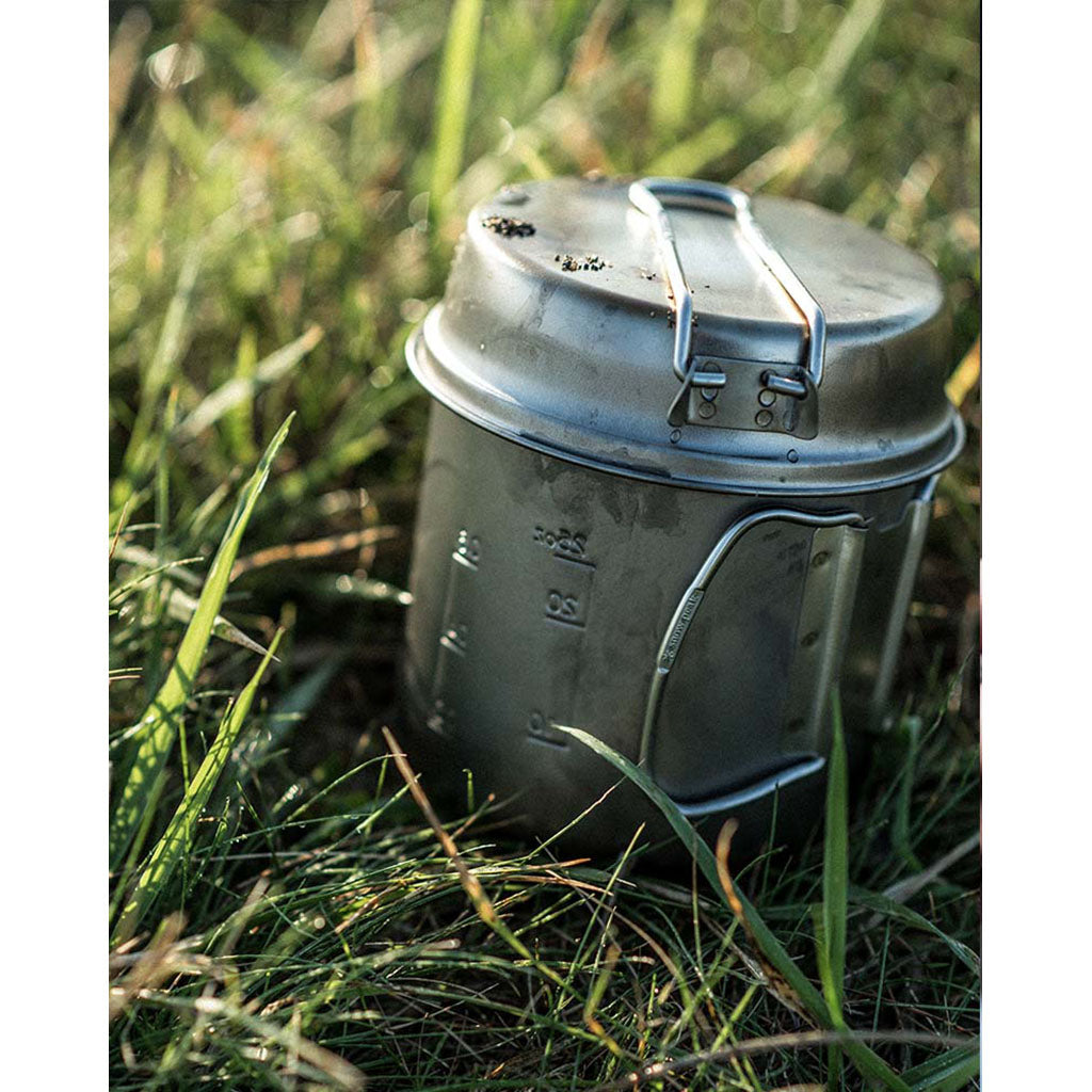 Snow Peak Titanium Trek Series Cookwear Set lifestyle