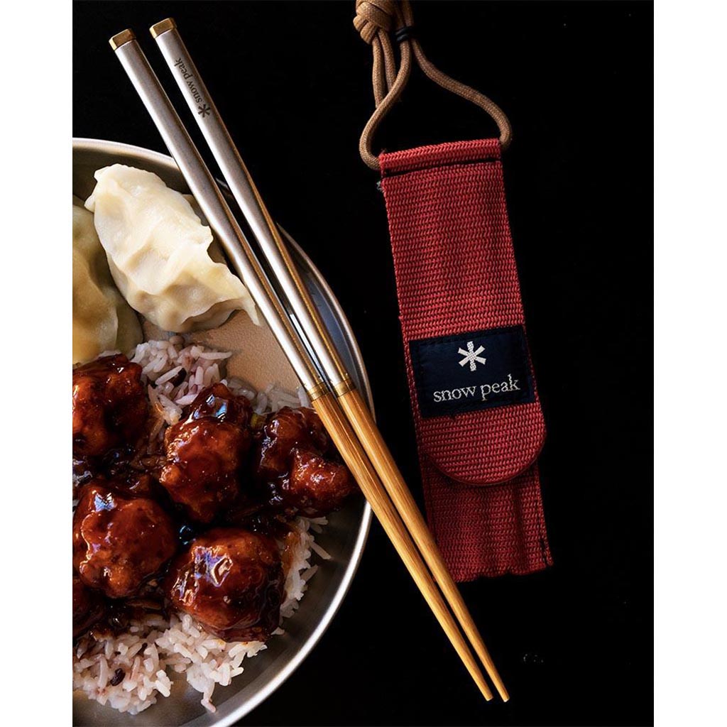 Snow Peak Wabuki Chopsticks - lifestyle 