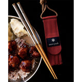 Snow Peak Wabuki Chopsticks - lifestyle 