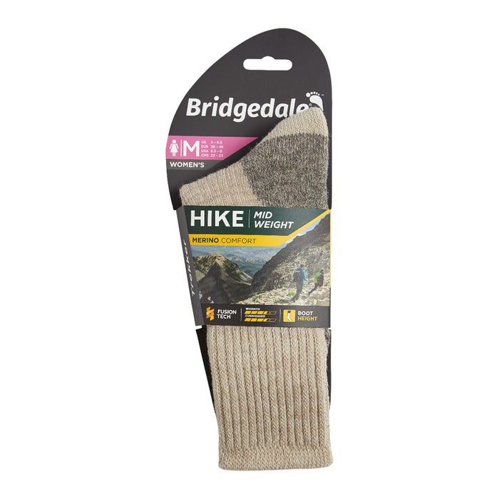 Bridgedale Women's Hike Midweight Merino Comfort Socks